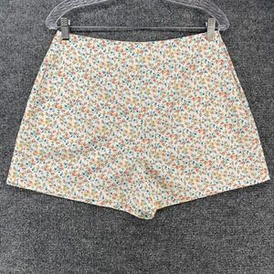 Byrdie Golf Social Wear Shorts Womens M Ditsy Floral High Rise Boho Pickleball